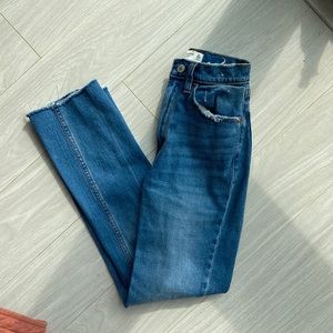 abercrombie curve love high rise ankle straight jean